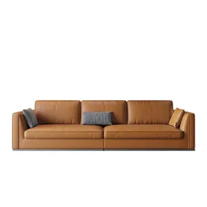 Foshan Shunde mobili per la casa di design moderno divano in pelle per heavy persona