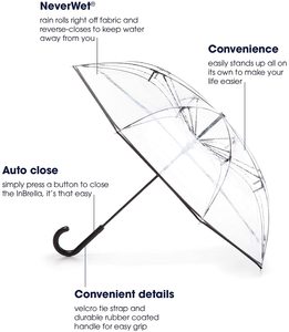 Women's <strong>Clear</strong> Stylish Bubble Umbrella - Product Image 3