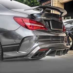 Diffusore Posteriore in Fibra di Carbonio, Splitter per Paraurti Posteriore, Kit Carrozzeria Aerodinamico per <span class=keywords><strong>Mercedes</strong></span> CLA220 CLA250 CLA260 CLA45 <span class=keywords><strong>W117</strong></span> C117 - Product Image 2