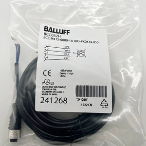 接続ケーブルソケット付きクイックプラグBCC032H BCC M415-0000-1A-003-PX0434-050 ConnectorM12terminalブロック - Product Image 1