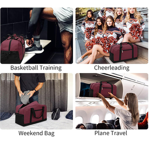Bolsa de Gimnasio Pequeña de 30L 45L <span class=keywords><strong>para</strong></span> Hombre, Bolsa Deportiva Cuadrada Impermeable Personalizada con Bordado, Bolsa de Viaje de Fin de Semana <span class=keywords><strong>para</strong></span> Mujer - Product Image 3