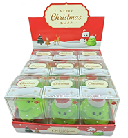 Jouet Squishy Géant Bonhomme de Neige de Noël, Arbre de Noël, Tasse de Thé au Lait, Jouet Anti-Stress Rempli de Farine à Remontée Lente, Ornements de Noël