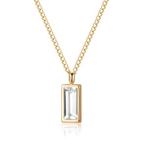 Lady için toptan yüksek kalite yeşil zümrüt kübik zirkonya kolye - Product Image 5