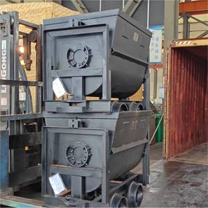 Chariot de mine souterraine à déchargement latéral 1,1 m³ Chariot basculant 600 mm de jauge Roulements robustes - Product Image 1