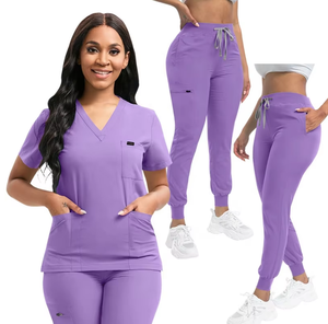 ชุดสครับพยาบาลซักได้ผ้าพรีเมียมเนื้อนุ่มป้องกันริ้วรอยชุดยูนิฟอร์มผ่าตัดทางการแพทย์ - Product Image 2