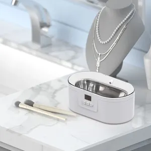 Hoge Kwaliteit Ultrasone Munten Zilveren Sieraden Schoner Machine Draagbare Digitale Mini Ultrasone Reiniger