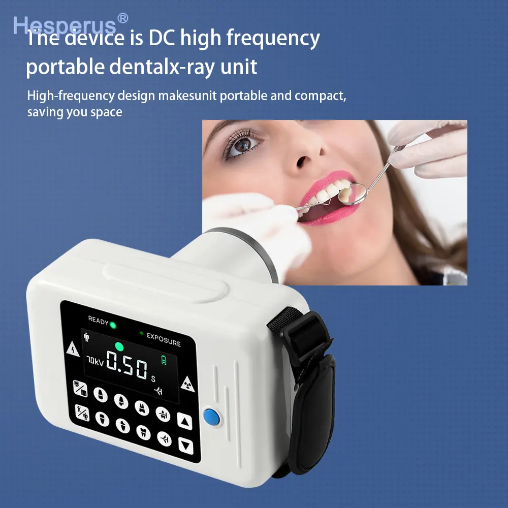 Machine dentaire à rayons X portable Système d'imagerie haute fréquence Film à rayons X compatible avec les instruments de dentisterie à capteur numérique