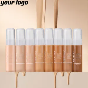 Best-Foundation-makeup base líquida de seda impermeable 30ml base para piel negra