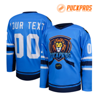 Jersey Hoki Tim Dewasa Unisex Custom 100% Polyester, Cetak Transfer Panas Anti-Bakteri & Cepat Kering, Layanan OEM untuk Latihan