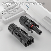 Connecteur solaire MC4 1000V 30A 50A en cuivre plaqué argent PPO IP67, fiche mâle/femelle pour panneau de système d'énergie solaire