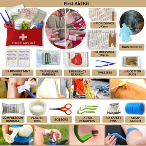 Kit de Primeros Auxilios Compacto SOS Táctico para Llavero, Equipo de Supervivencia para la <span class=keywords><strong>Copa</strong></span> Mundial 2026, para Senderismo, Emergencias y Supervivencia - Product Image 2