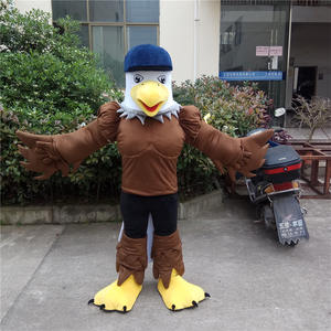 Kinqee Personalizar Furry Falcon Mascot Disfraz Cosplay Personaje Águila Roja Flying Bird Mascotte Carnival Fancy Dress para adultos - Product Image 5