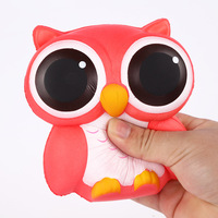 Jouet Hibou aux Grands Yeux Populaire en PU, Anti-stress à Rebond Lent, Développement des Compétences de Préhension pour Adolescents, Dessin Animé Réaliste