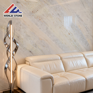 Losas de Mármol Blanco Arenisca de Tamaño Personalizado Wenlei, <span class=keywords><strong>Piedra</strong></span> Natural de Lujo para Baño, Escaleras Exteriores, Revestimiento de Paredes, Impermeable - Product Image 2