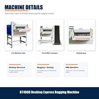 Máquina Empacadora de Bolsas Express de Escritorio BT4060, Máquina Automática para Empacar Bolsas de Mensajería para Envíos de Comercio Electrónico