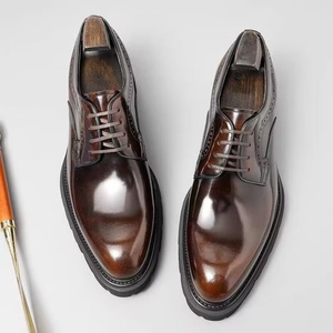 Zapatos Formales de Lujo para Hombre, Estilo Inglés, con Cordones, Punta en Pico, que Aumentan la Estatura, Casuales de Negocios - Product Image 4