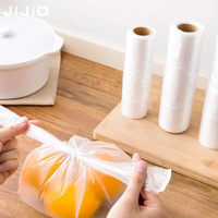 Sacs en plastique transparents personnalisés de qualité alimentaire JIJID, fabriqués directement en usine, pour emballages alimentaires, sacs en rouleau, sacs de supermarché