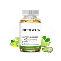 Capsules molles d'extrait de melon amer 40 mg Capsules molles de melon amer