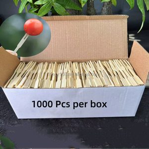 Conjunto De Caixa De Presente Dois Garfos De Frutas De Dente Garra De Bambu De Duas Garra Descartável - Product Image 6