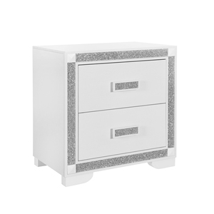 Comodino Bianco con Frigorifero e Altoparlante, Arredo Smart per la Casa - Product Image 4