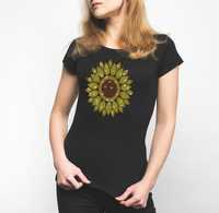 Hotfix Écologique DIY Bling Diamant En Forme De Tournesol Fer Sur Strass Conception Cristal Decal Rhinestud Transfert Modèle Motif