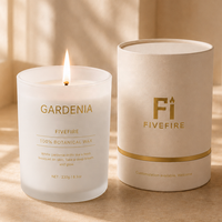 Bougie parfumée de luxe, ensemble de bougies parfumées haut de gamme et coffret cadeau de bougies |   Bougie parfumée en verre à la cire de soja pour cadeaux élégants