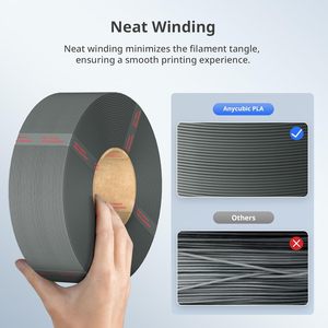 Anycubic Pla Filament 1.75mm 1kg Gray For 3D <b>Printer</b> Reusable Spool Dimensional Accuracy - Product Image 5