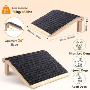 Rampa de madera para perros, plegable, para interiores, escalera pequeña, diseño rectangular sólido, fabricada en Shandong - Product Image 2