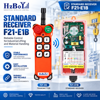 HZBOY Pengendali Jarak Jauh Industri 300m 433MHz F21-6S 6 Tombol Anti Interferensi Saklar Radio Hoist Crane Nirkabel