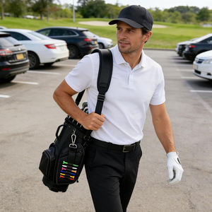 Porte-tee de golf en cuir de qualité supérieure, porte-tee de golf personnalisé, organisateur de tee de golf portable avec logo personnalisé, cadeau pour homme - Product Image 3