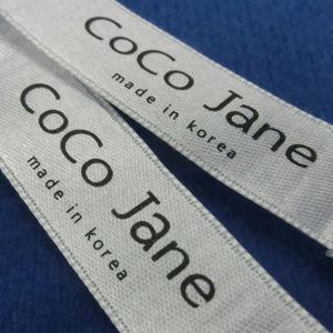 Servicio de Logotipo Personalizado, Etiquetas de Cuidado Impresas Ecológicas, Etiqueta Principal Cosida, 100% Poliéster Algodón, 12 Colores - Product Image 4