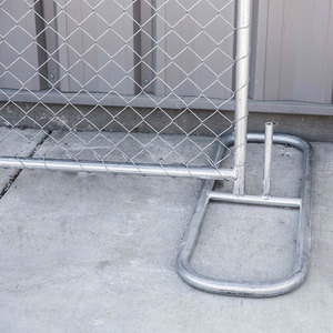 Phong cách Mỹ 6x12ft tạm thời Chuỗi liên kết hàng rào tấm kim loại bền cho đám đông kiểm soát Chuỗi liên kết hàng rào tạm thời - Product Image 5