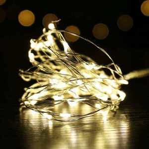Guirnalda <span class=keywords><strong>de</strong></span> <span class=keywords><strong>Luces</strong></span> LED Impermeables <span class=keywords><strong>con</strong></span> 3 Pilas AA, 5m 50 LED, Decoración para Navidad, Fiestas, Hogar y Habitaciones, <span class=keywords><strong>con</strong></span> Clasificación IP44 - Product Image 6