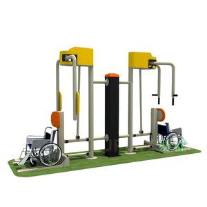 Équipement de fitness pour <span class=keywords><strong>personne</strong></span> <span class=keywords><strong>handicapée</strong></span> à double sit pour adulte dans un appareil de fitness extérieur utilisé dans un <span class=keywords><strong>parc</strong></span> public et dans la communauté - Product Image 4