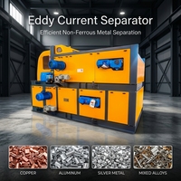 Pemisah Logam Non-Ferrous Magnetik Eksentrik Intensitas Tinggi untuk Daur Ulang Baterai dan Daur Ulang Sampah Padat Lengkap