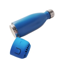 Botol air kedap udara, termos & termos perjalanan luar ruangan, botol air Bluetooth, botol air terisolasi dengan Speaker