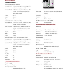 Máquina de Anestesia Mindray Veta 3X para Clínica Veterinaria y Hospital de Cirugía - Product Image 5