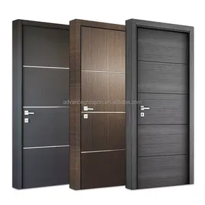 Hot Sale High Quality Wonderful Design Interior Doors With Frames Wood Shutter Interior Wooden Door