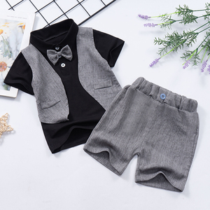 2022 the New Lattice Grain Hot <b>Toddler</b> Boy Clothes for Kids 1-5 Years Low Price Boy Shorts for Kid Children t Shirts Suit - Product Image 1