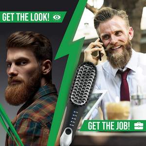 Brosse à lisser les cheveux, portable, rapide, peigne, vente en gros, mini cheveux en céramique, outils de coiffure, électrique, brosse à lisser la barbe chaude - Product Image 2