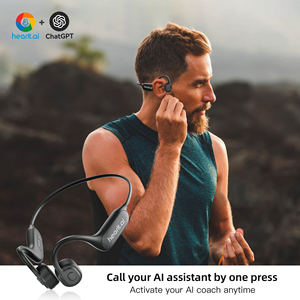 Innovadores auriculares HA - BC01 ChatGPT de conducción ósea BLE V5.3, IP66 para deportes y comunicación impulsada por IA - Product Image 4