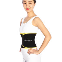 Logo personnalisé Ceinture taille-taille amincissante en néoprène noir pour la compression du ventre
