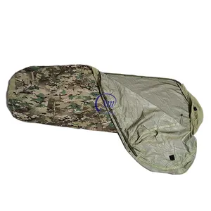 ビビーカバーカモフラージュ冬用寝袋防水アウトドアトラベルキャンプビビーバッグ軽量寝袋カバー
