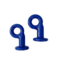 Anneau de pied Helisheng en forme d'œil, crochet d'angle, accessoires de chaîne de liaison, personnalisable, en matériau 40Cr, avec revêtement plastique par pulvérisation
