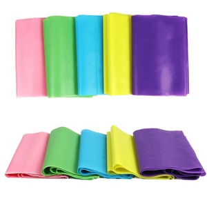 요가 피트니스 운동 밴드 TPE 저항 시트 및 요가 저항 밴드 스트레칭 용 탄성 밴드 - Product Image 4