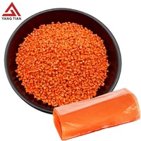 Usine en gros pp pe colonnaire particules orange colorant plastique couleur maître granules
