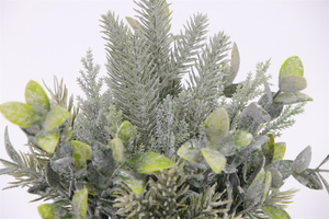 <span class=keywords><strong>Centrotavola</strong></span> Natalizio Artificiale <span class=keywords><strong>con</strong></span> Pino e Foglie <span class=keywords><strong>di</strong></span> Eucalipto, Decorazione per Interni - Product Image 4