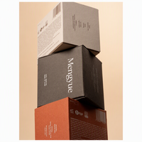 Boîte d'emballage en carton ondulé écologique avec impression couleur personnalisée, boîte carrée en carton kraft uni pour cosmétiques, rouge à lèvres