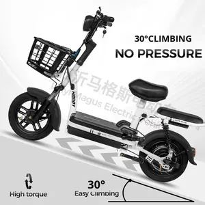 Bicicletta Elettrica per Adulti Little Prince 48V Esclusiva per il Commercio Transfrontaliero, Telaio in Acciaio ad Alto Tenore di Carbonio, Batteria al Piombo-Acido, per Pendolarismo Quotidiano - Product Image 3