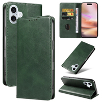 Funda Tipo Cartera de Cuero PU Premium para iPhone 16 Plus - Funda con Soporte para Teléfono, Ranuras para Tarjetas, Cierre Magnético y Carcasa Antigolpes